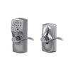 Schlage Keypad Lever and Accent Lever With Flex Lock Camelot Trim