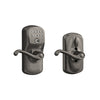 Schlage Keypad Lever and Flair Lever With Flex Lock Plymouth Trim