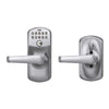 Schlage Keypad Lever and Elan Lever With Flex Lock Plymouth Trim