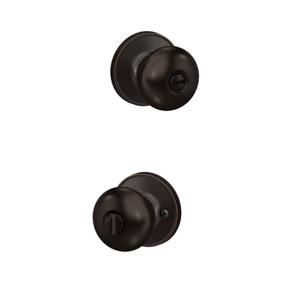 Schlage J Series Stratus Knob Bed & Bath Lock Standard Trim