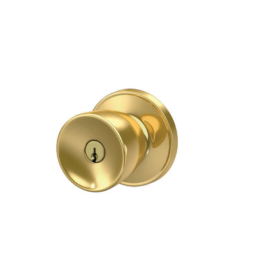 Schlage J Series Byron Knob Keyed Entry Lock Standard Trim