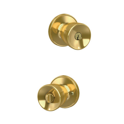 Schlage J Series Byron Knob Keyed Entry Lock Standard Trim