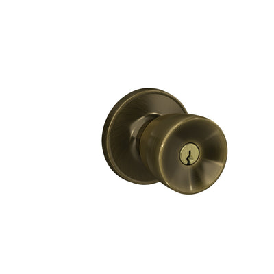 Schlage J Series Byron Knob Keyed Entry Lock Standard Trim