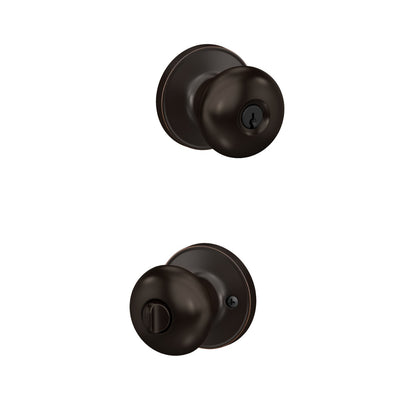 Schlage J Series Knob Keyed Entry Lock Standard Trim