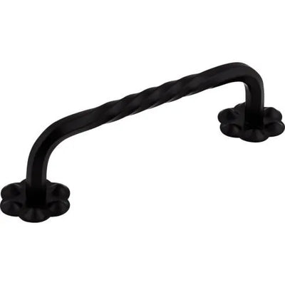 Top Knobs Thin Twist D-Pull with Backplate