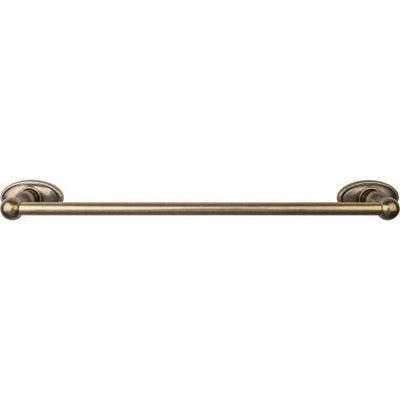 Top Knobs Edwardian Bath Towel Bar Single - Oval Backplate