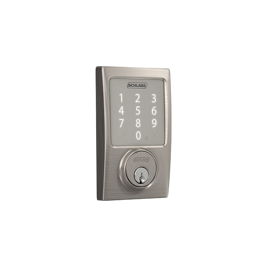 SCHLAGE FE575 CAM 620 ACC Camelot Keypad Entry with Auto-Lock and Accent  Levers, Antique Pewter